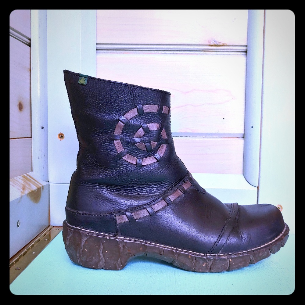 El Naturalista Iggdrasil leather Ankle Boots